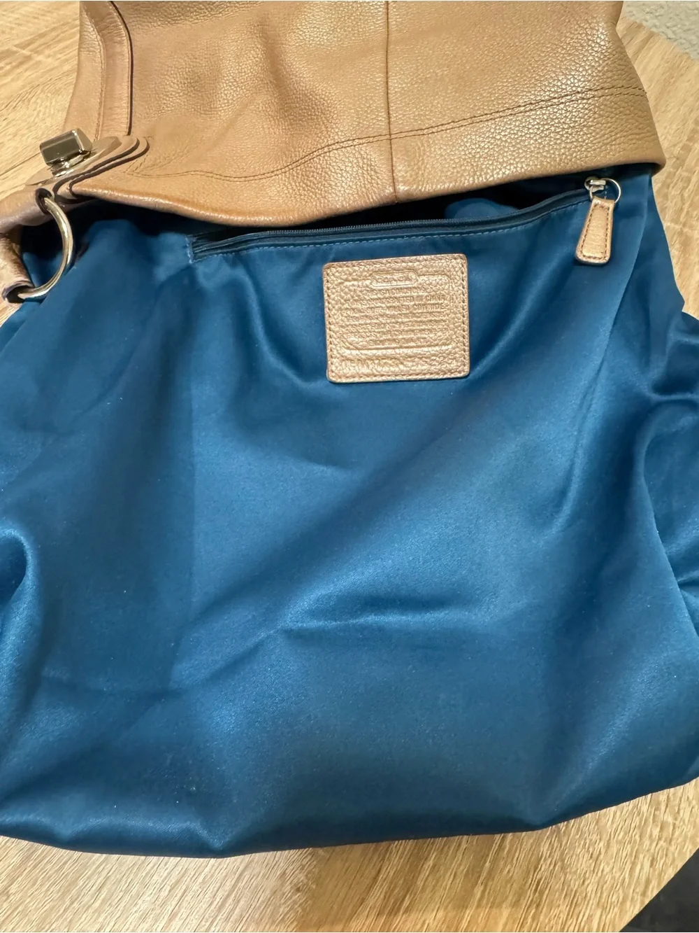 Coach pebbled leather